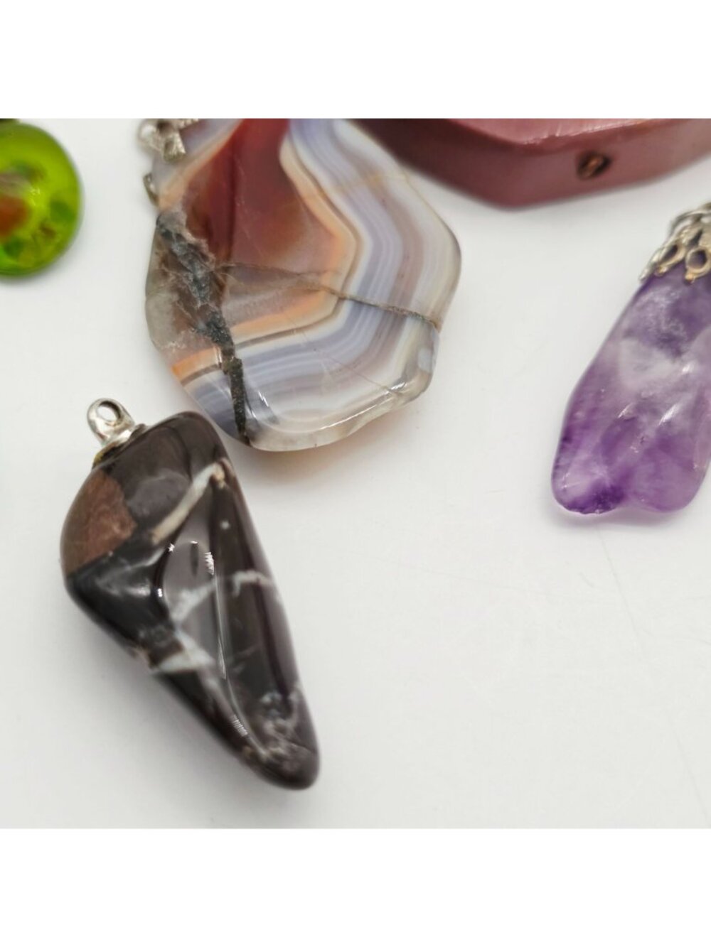 Mixed Gemstone Pendant Lot For Jewelry Making Or Crafting - Picture 5 of 8